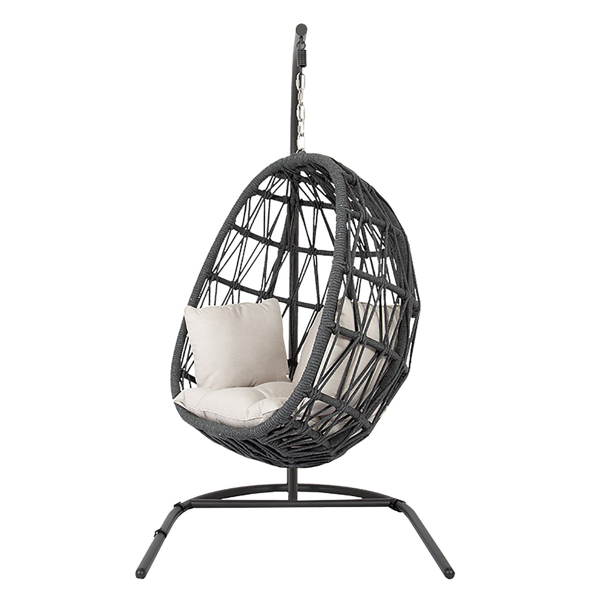Sunset West Milano Hanging Chair in Echo Ash w/ Self Welt — View 7