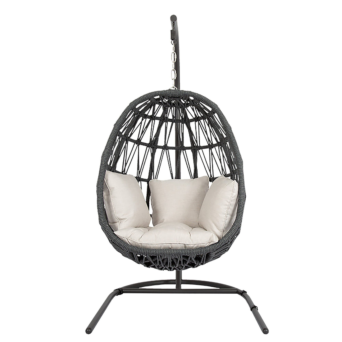 Sunset West Milano Hanging Chair in Echo Ash w/ Self Welt — View 8