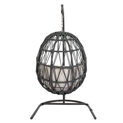 Sunset West Milano Hanging Chair in Echo Ash w/ Self Welt — View 9