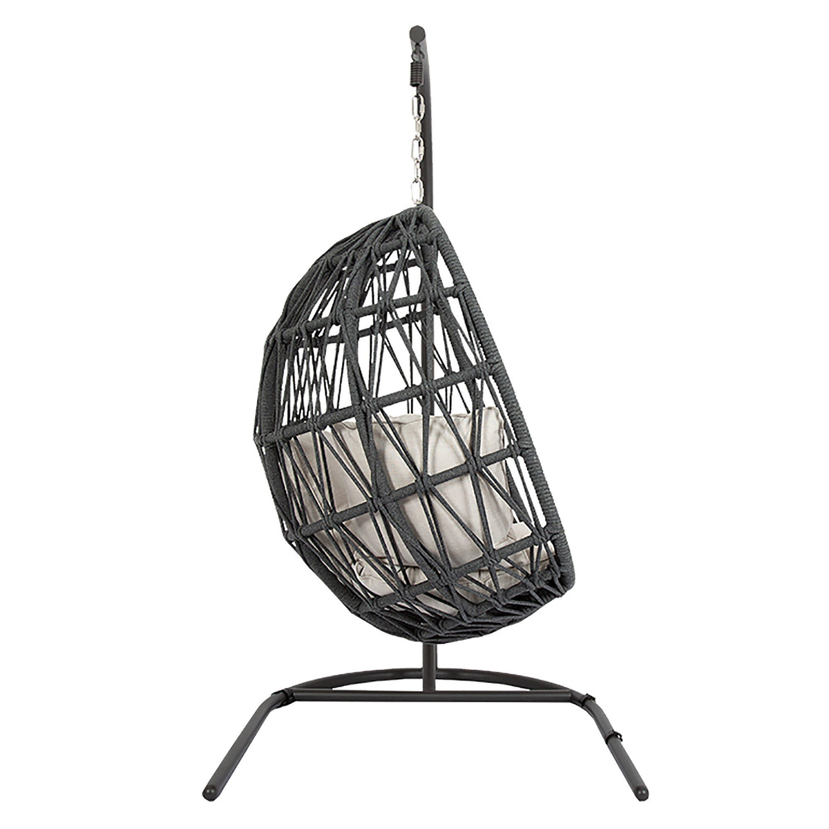 Sunset West Milano Hanging Chair in Echo Ash w/ Self Welt — View 10
