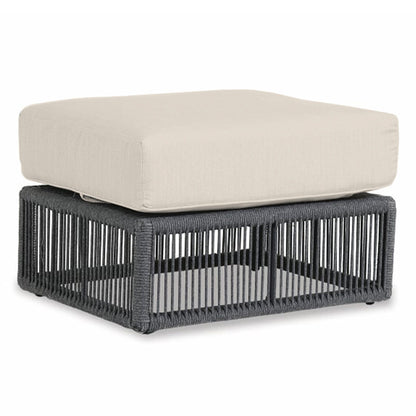 Sunset West Milano Ottoman in Echo Ash w/ Self Welt — View 5
