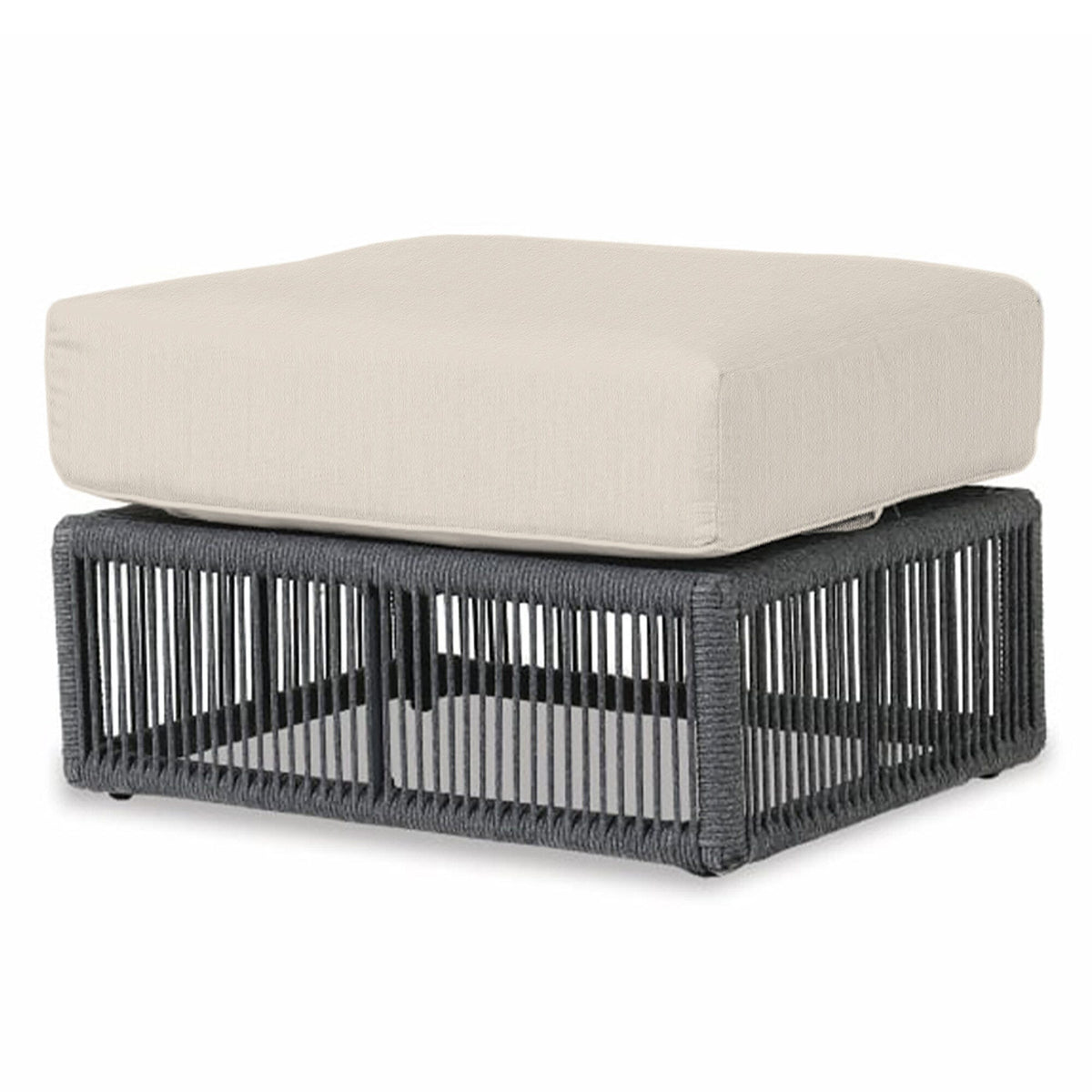 Sunset West Milano Ottoman in Echo Ash w/ Self Welt — View 6