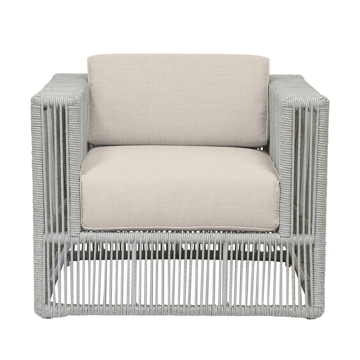 Sunset West Miami Club Chair in Echo Ash w/ Self Welt — View 15