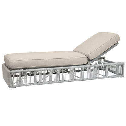 Sunset West Miami Adjustable Chaise in Echo Ash w/ Self Welt — View 5
