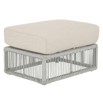 Sunset West Miami Ottoman in Echo Ash w/ Self Welt — View 4