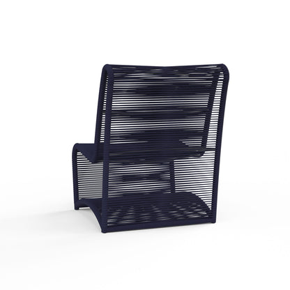 Sunset West Bazaar Marino Armless Club Chair in Navy