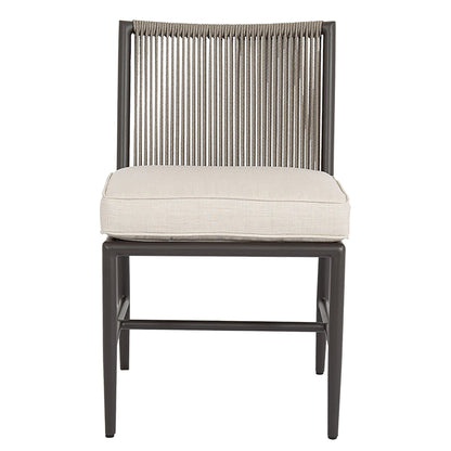 Sunset West Pietra Armless Dining Chair in Echo Ash, No Welt — View 6