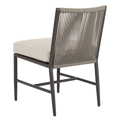 Sunset West Pietra Armless Dining Chair in Echo Ash, No Welt — View 5
