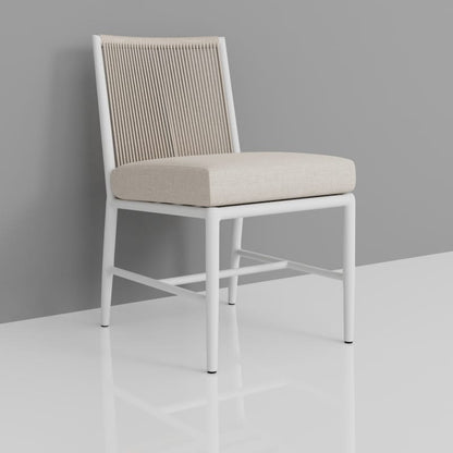Sunset West Sabbia Armless Dining Chair in Echo Ash, No Welt — View 3