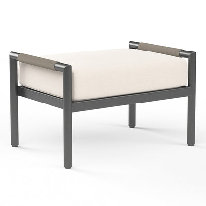 Sunset West Pietra Ottoman in Echo Ash, No Welt — View 3