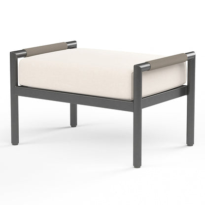 Sunset West Pietra Ottoman in Echo Ash, No Welt — View 4