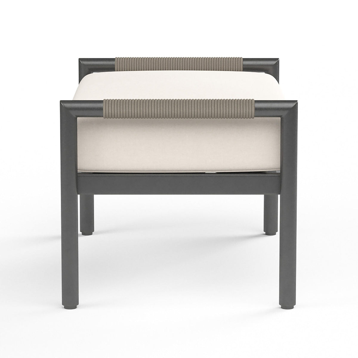 Sunset West Pietra Ottoman in Echo Ash, No Welt — View 5