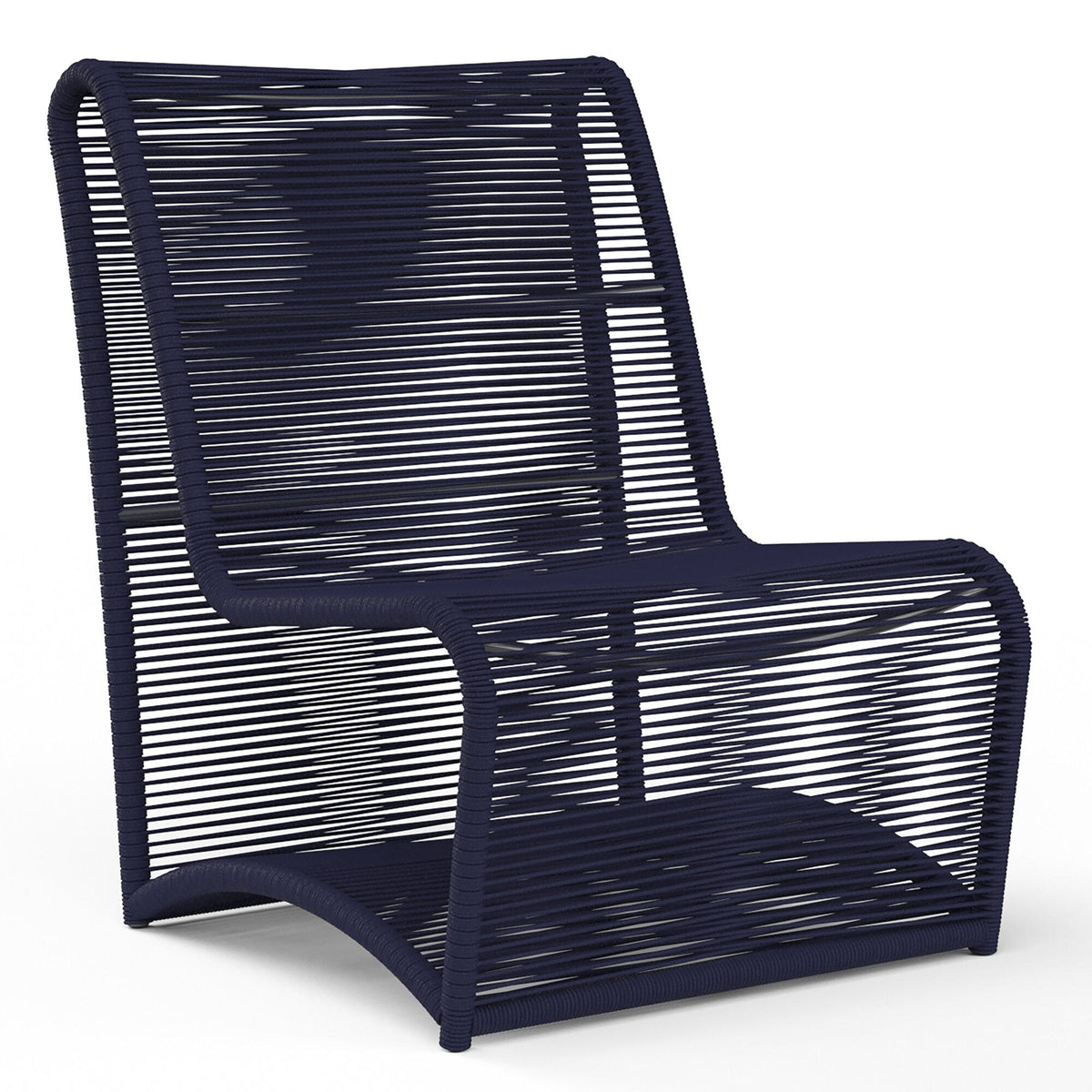 Sunset West Bazaar Marino Armless Club Chair in Navy — View 7