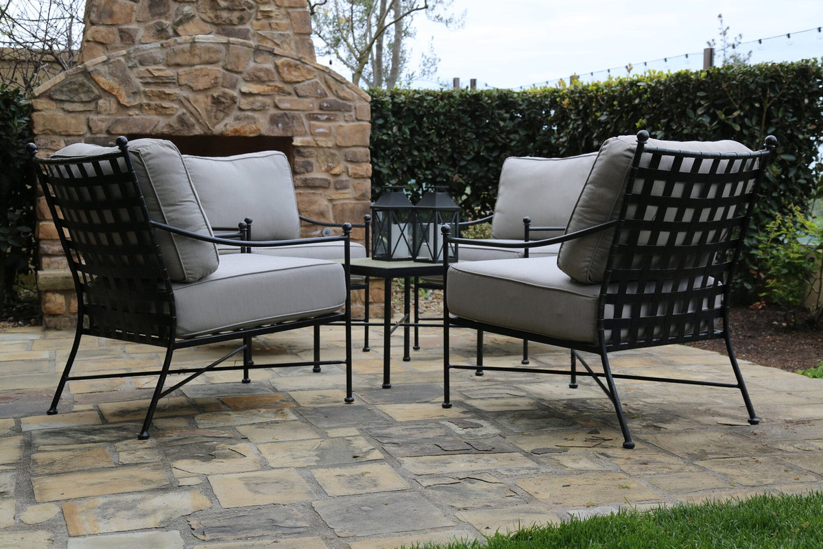 Sunset West Provence Club Chair in Canvas Flax w/ Self Welt — View 11