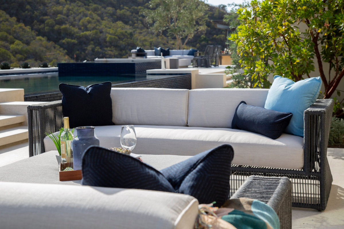Sunset West Milano Sofa in Echo Ash w/ Self Welt — View 12