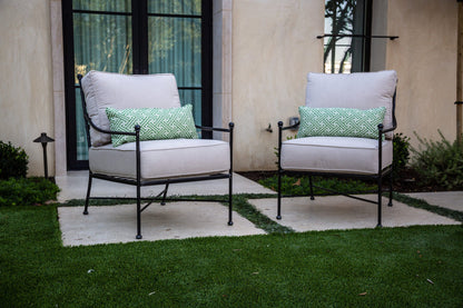 Sunset West Provence Club Chair in Canvas Flax w/ Self Welt — View 7