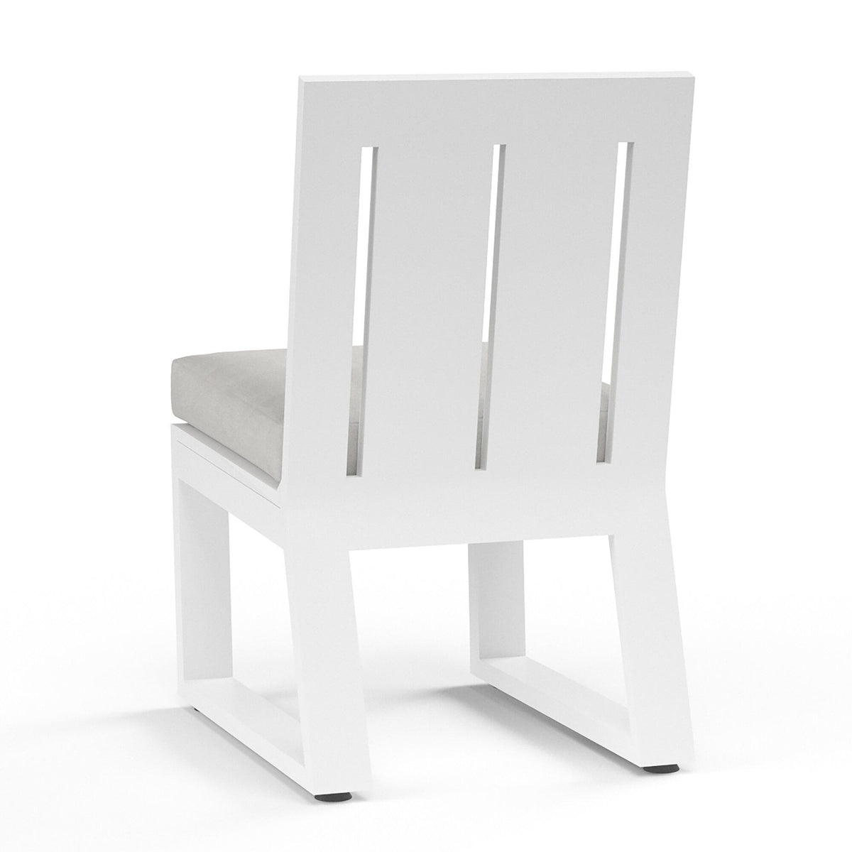 Sunset West Newport Armless Dining Chair in Cast Silver, No Welt — View 8