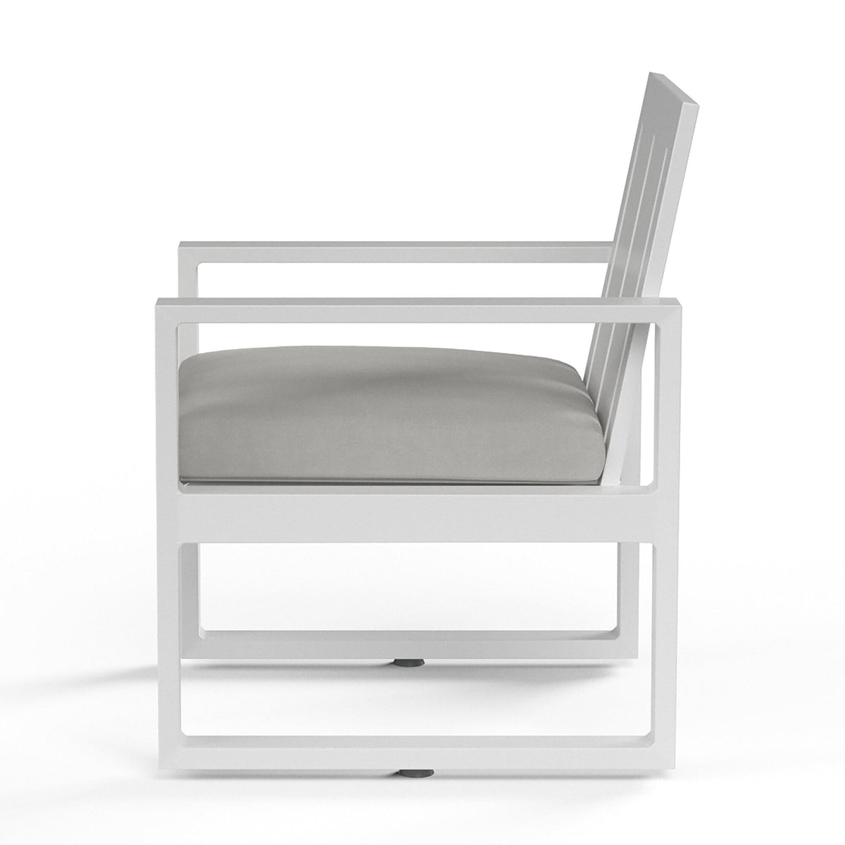Sunset West Newport Dining Chair in Cast Silver, No Welt — View 7