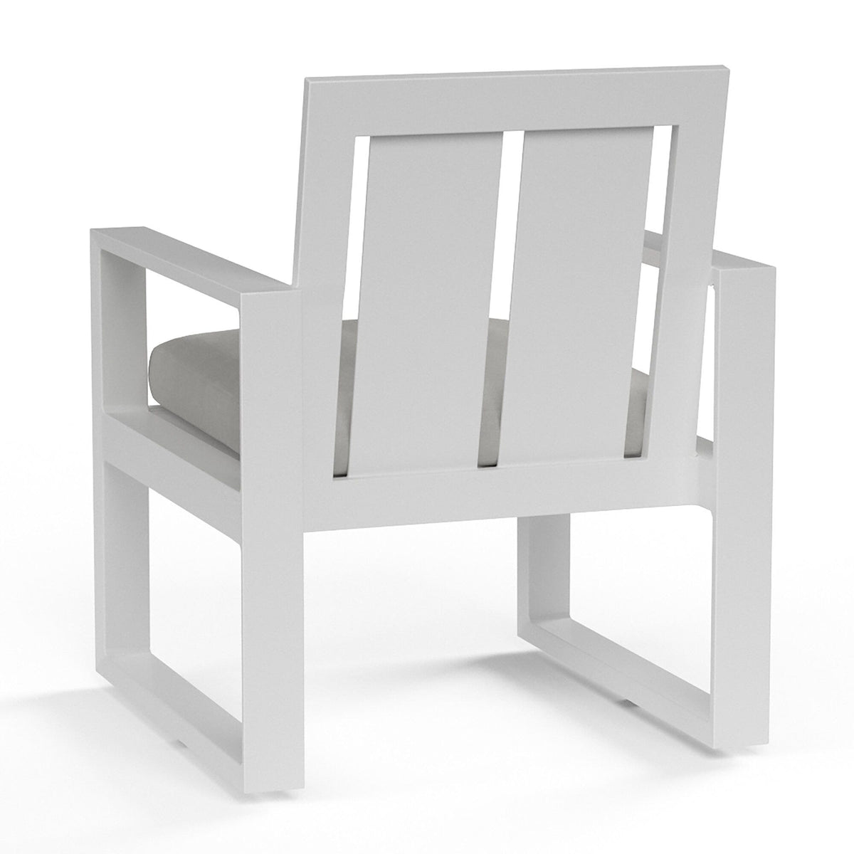 Sunset West Newport Dining Chair in Cast Silver, No Welt — View 8
