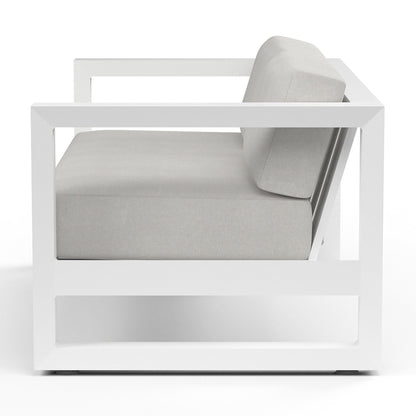 Sunset West Newport Club Chair in Cast Silver, No Welt — View 6