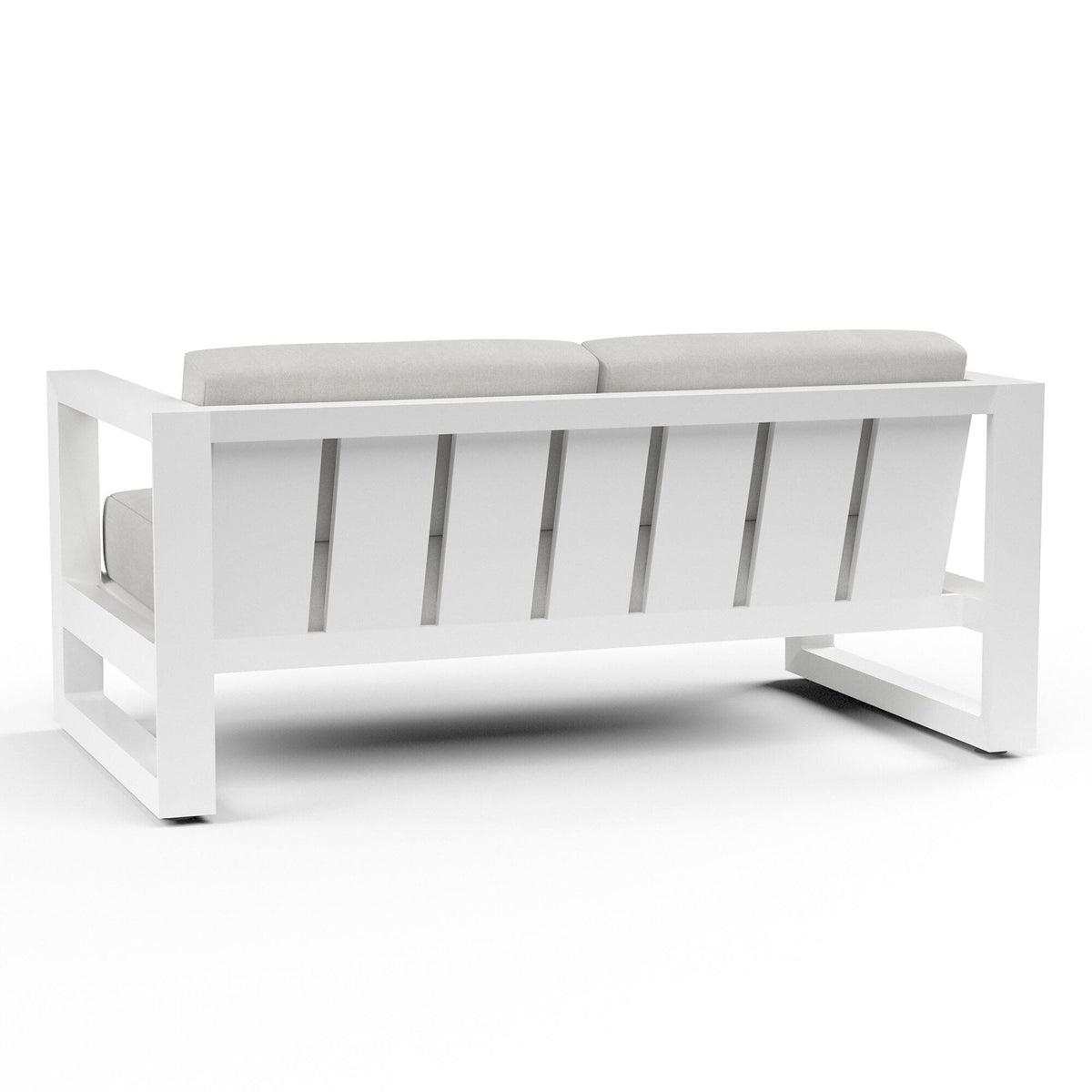 Sunset West Newport Loveseat in Cast Silver, No Welt — View 6