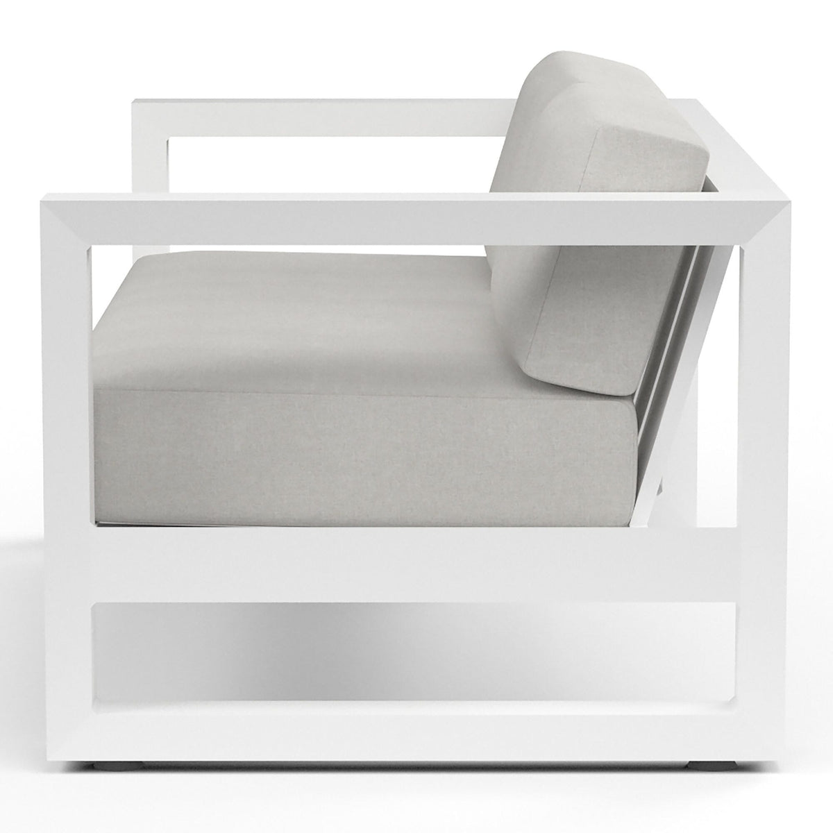 Sunset West Newport Loveseat in Cast Silver, No Welt — View 7