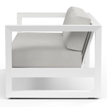 Sunset West Newport Loveseat in Cast Silver, No Welt — View 7