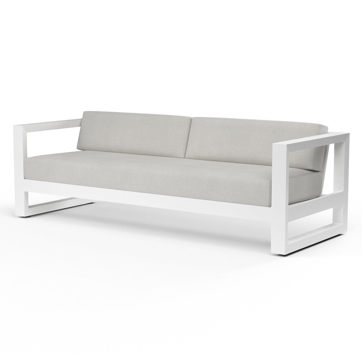 Sunset West Newport Sofa in Cast Silver, No Welt — View 4