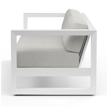Sunset West Newport Sofa in Cast Silver, No Welt — View 7