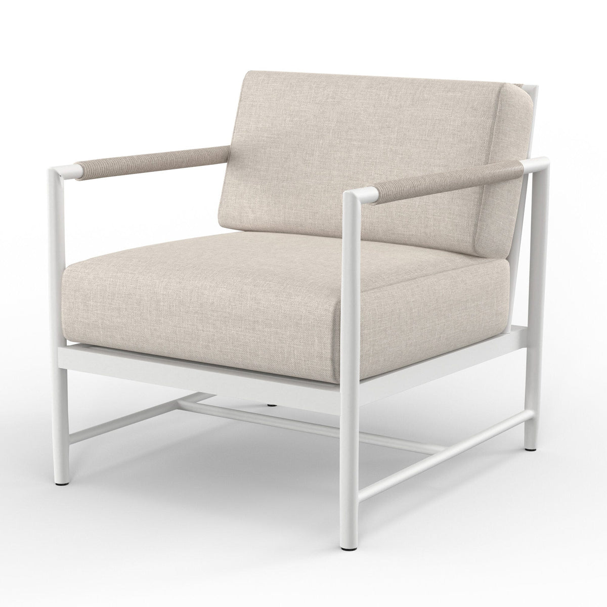 Sunset West Sabbia Club Chair in Echo Ash, No Welt — View 8