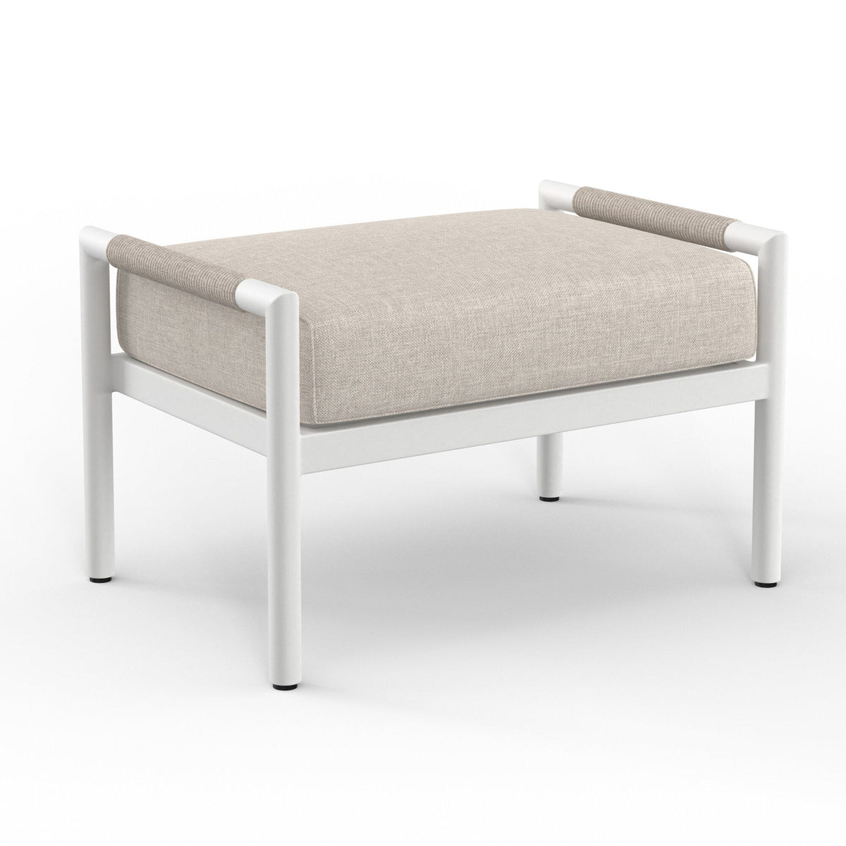 Sunset West Sabbia Ottoman in Echo Ash, No Welt — View 4