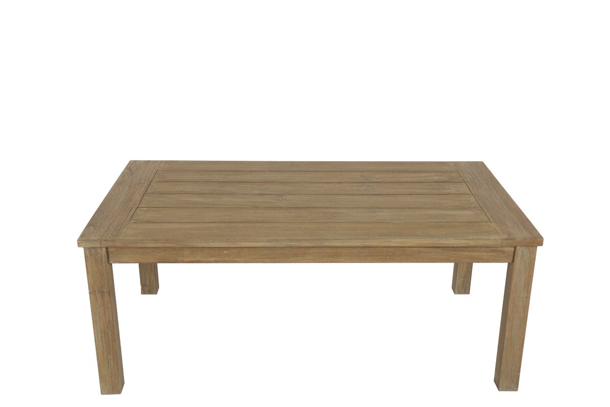 Sunset West Coastal Teak Rectangular Coffee Table — View 2