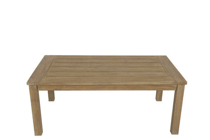 Sunset West Coastal Teak Rectangular Coffee Table — View 2