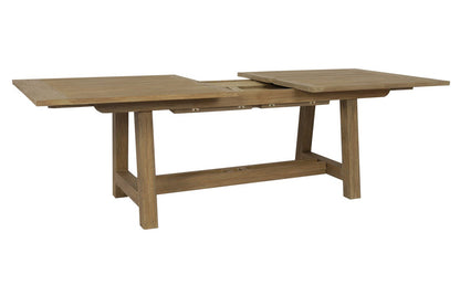 Sunset West Coastal Teak Dining Table with Leaf Extension