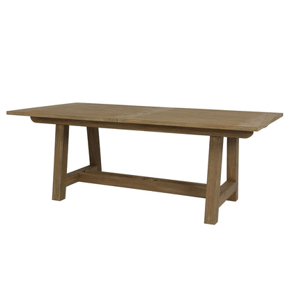 Sunset West Coastal Teak Dining Table with Leaf Extension — View 4