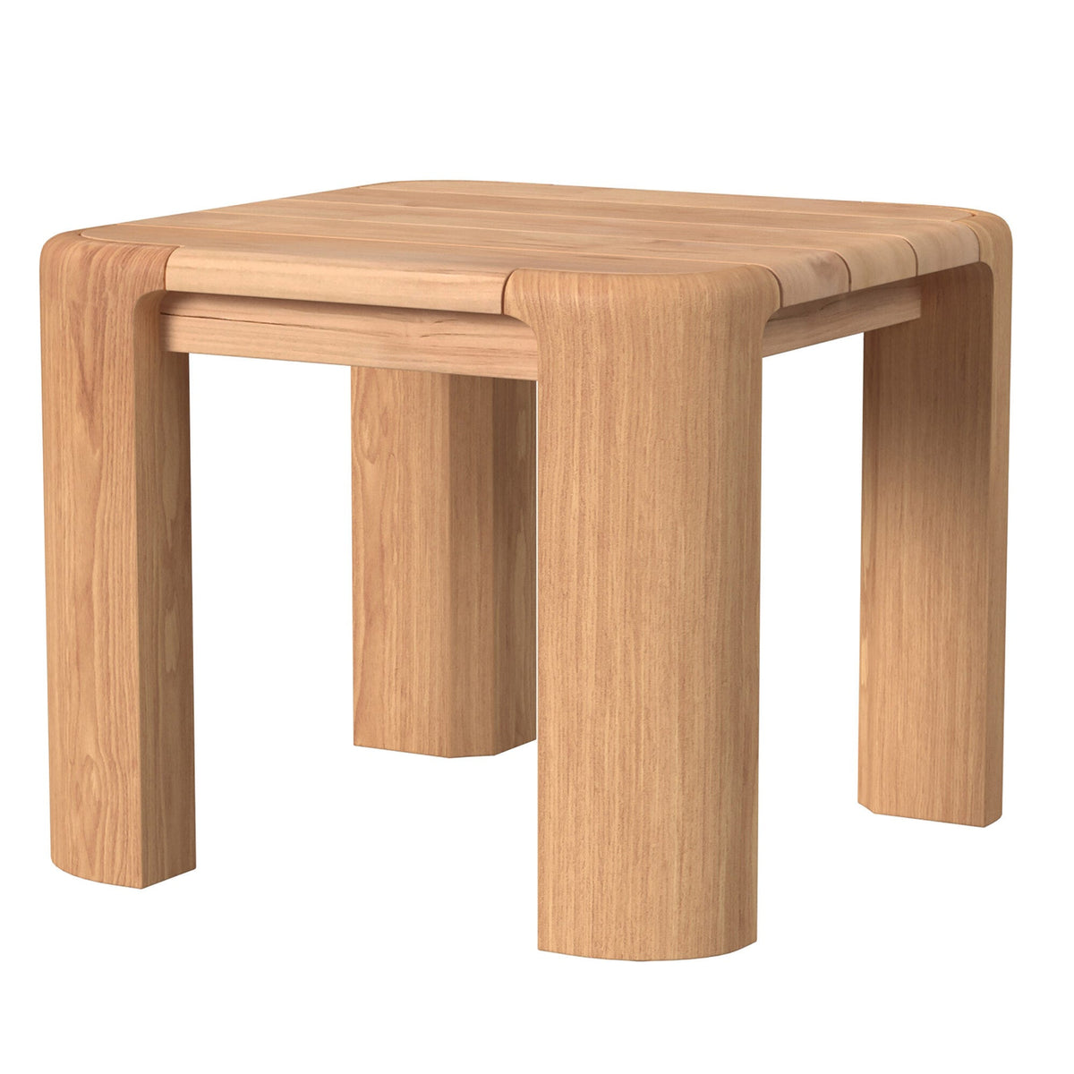 Sunset West Natural Teak Maui End Table — View 9