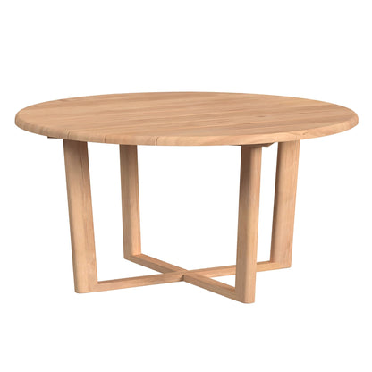Sunset West Natural Teak Maui 56" Round Dining Table — View 9