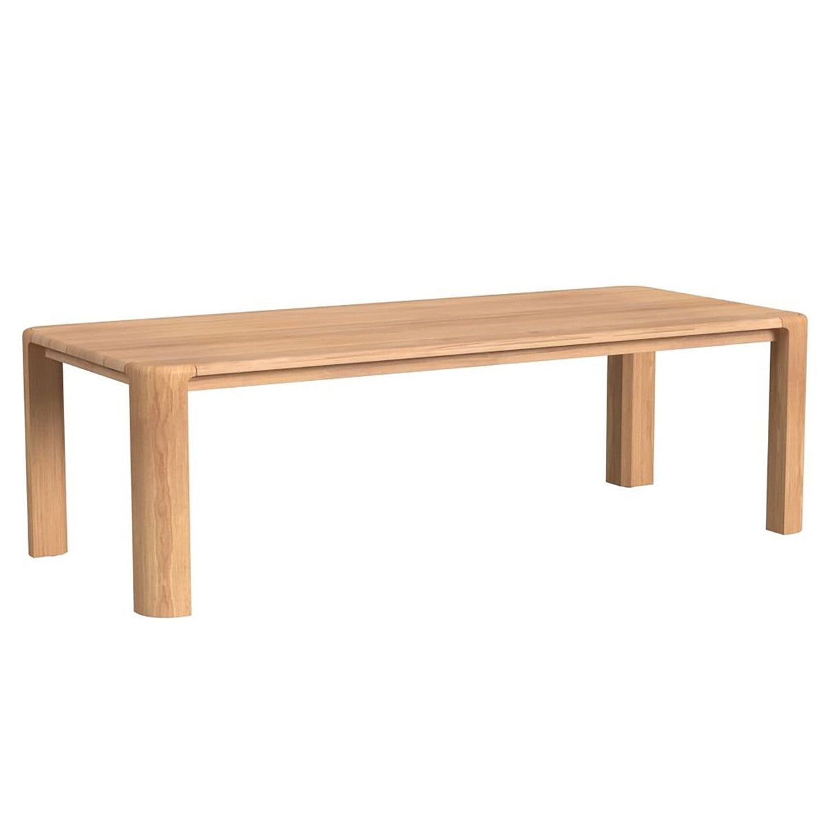 Sunset West Natural Teak Maui 96 in. Rectangular Dining Table — View 5