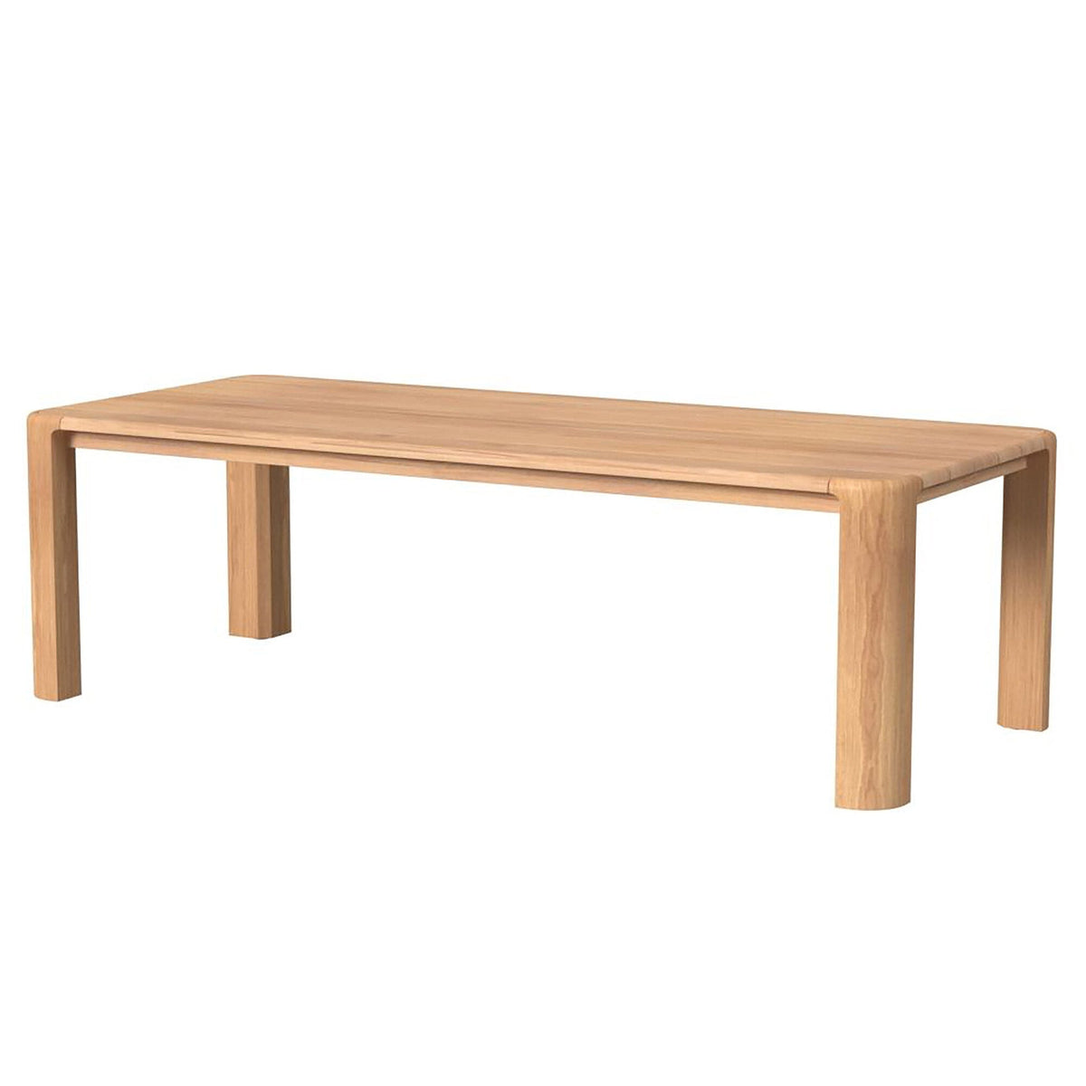 Sunset West Natural Teak Maui 96 in. Rectangular Dining Table — View 10