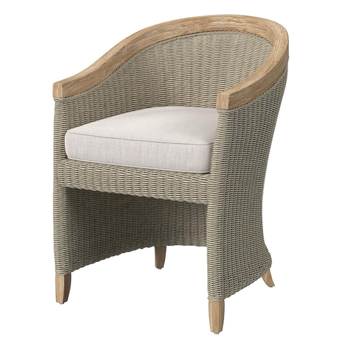 Sunset West Cambria Dining Chair in Canvas Canvas w/ Self Welt — View 9