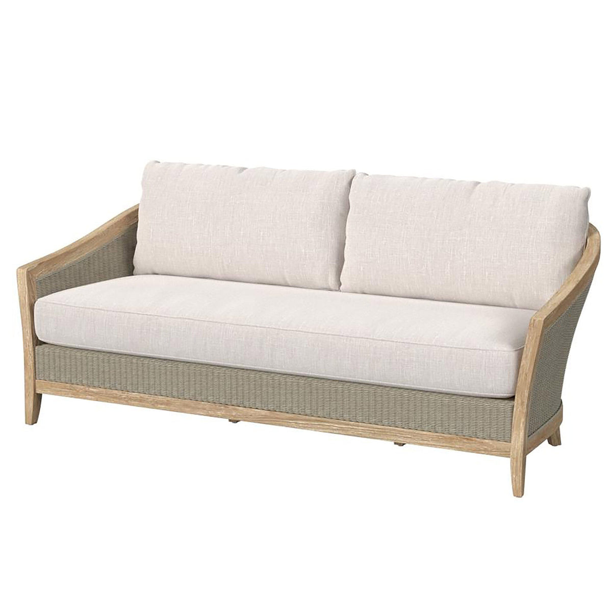 Sunset West Cambria Sofa in Canvas Canvas w/ Self Welt — View 13