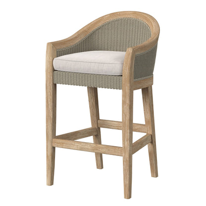 Sunset West Cambria Barstool in Canvas Canvas w/ Selt Welt — View 2