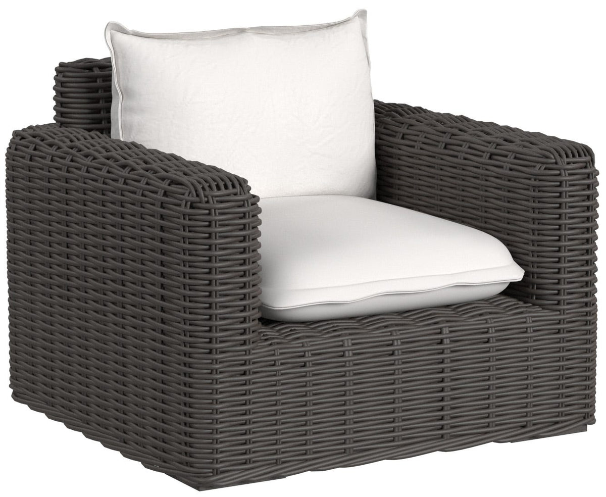 Sunset West Cabo Club Chair in Soothe Pearl w/ Flange Welt — View 4