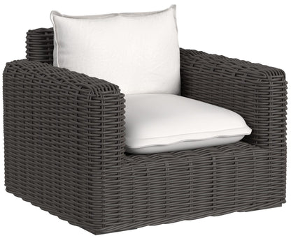 Sunset West Cabo Club Chair in Soothe Pearl w/ Flange Welt — View 4
