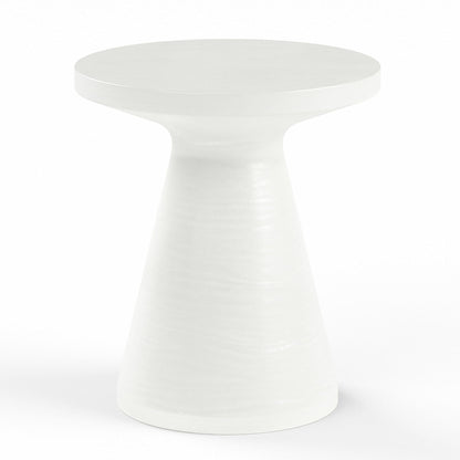 Sunset West Bazaar GRC Round End Table, Bone Finish — View 5
