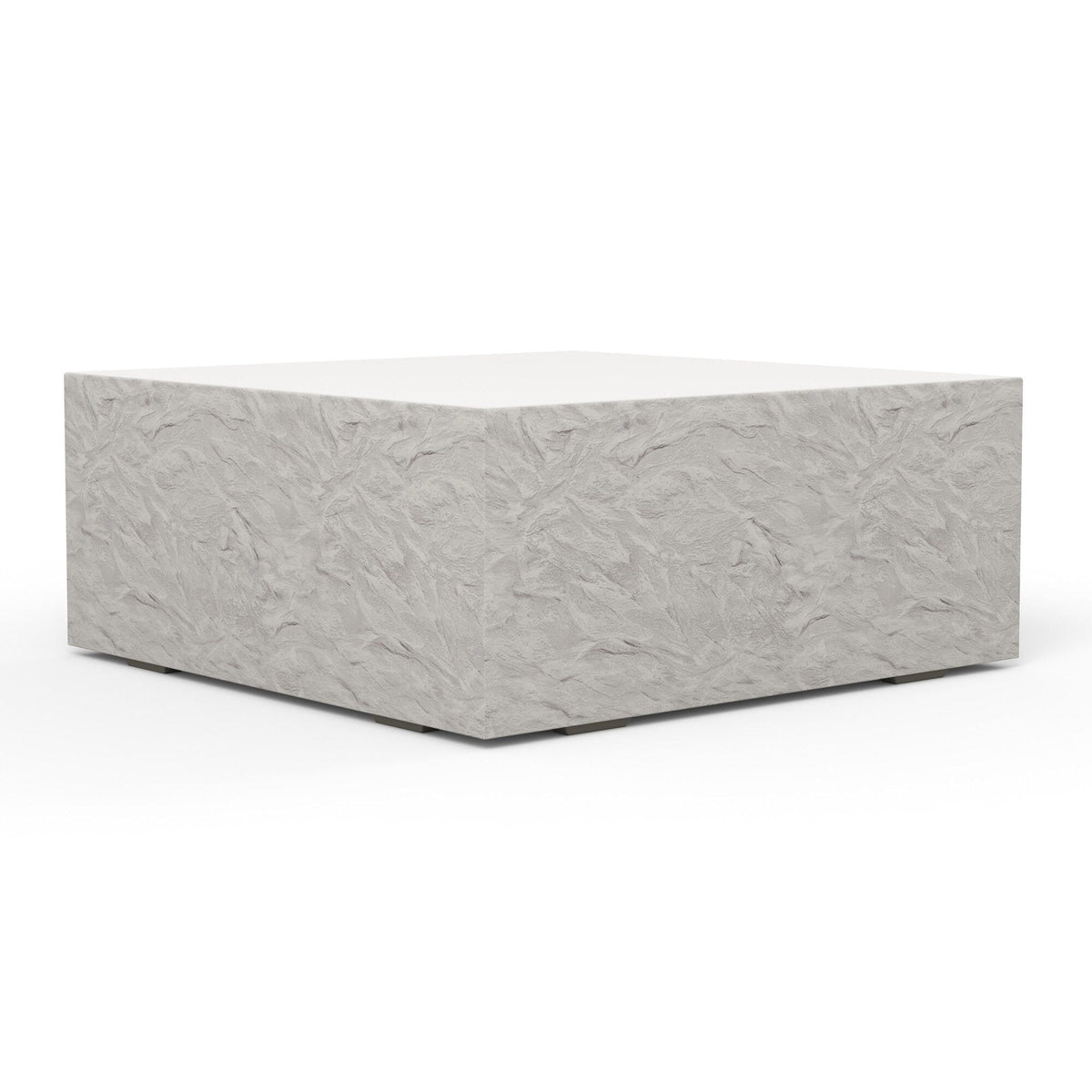 Sunset West Bazaar Antique Stone Square Coffee Table — View 3