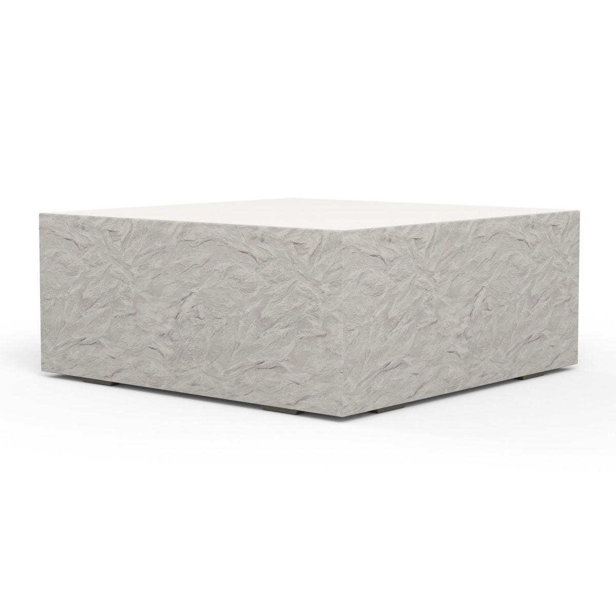 Sunset West Bazaar Antique Stone Square Coffee Table — View 5