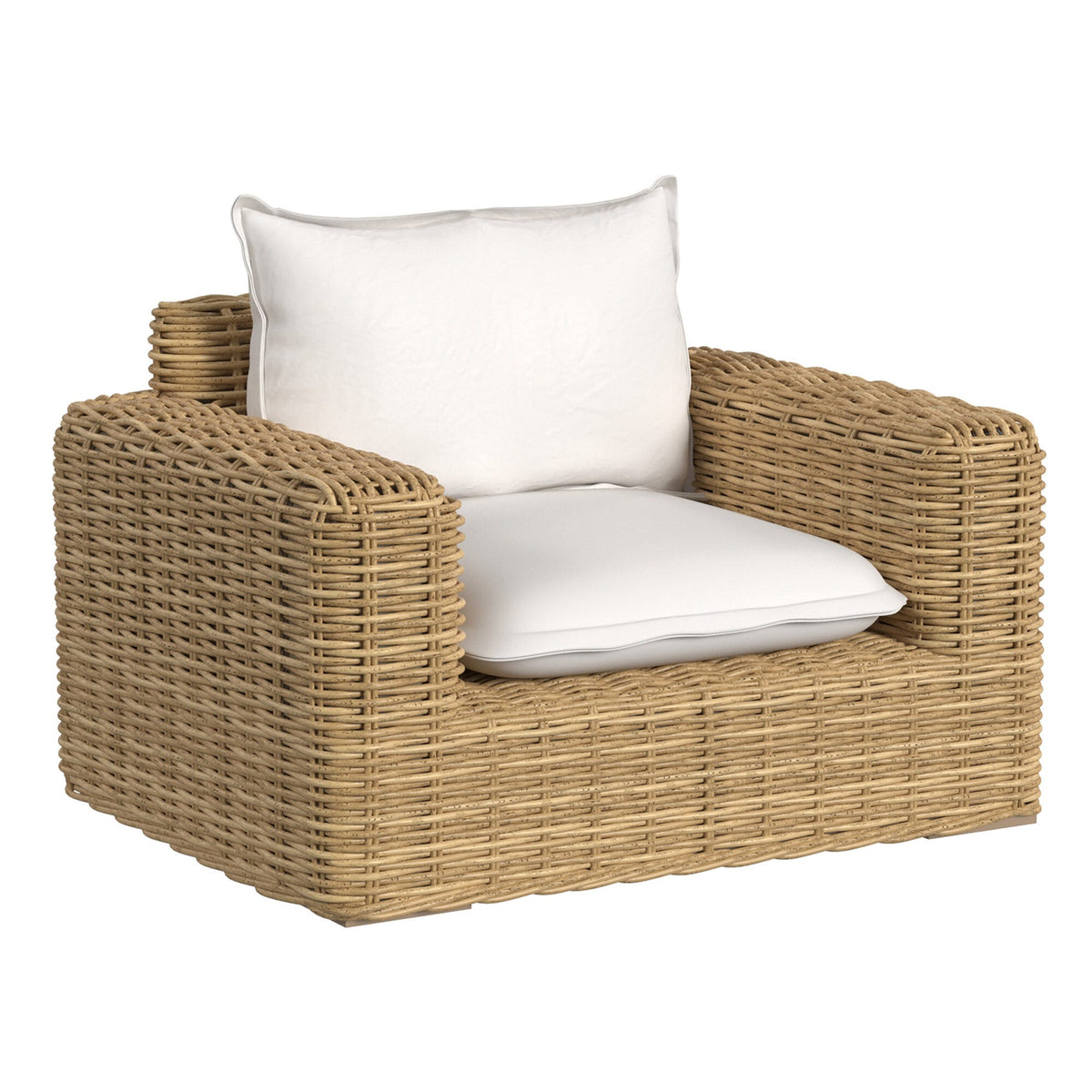 Sunset West Playa Oversized Club Chair in Soothe Pearl w/ Flange Welt — View 6