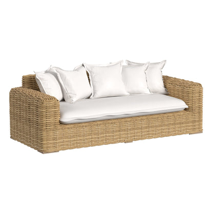 Sunset West Playa Loveseat in Soothe Pearl w/ Flange Welt — View 3