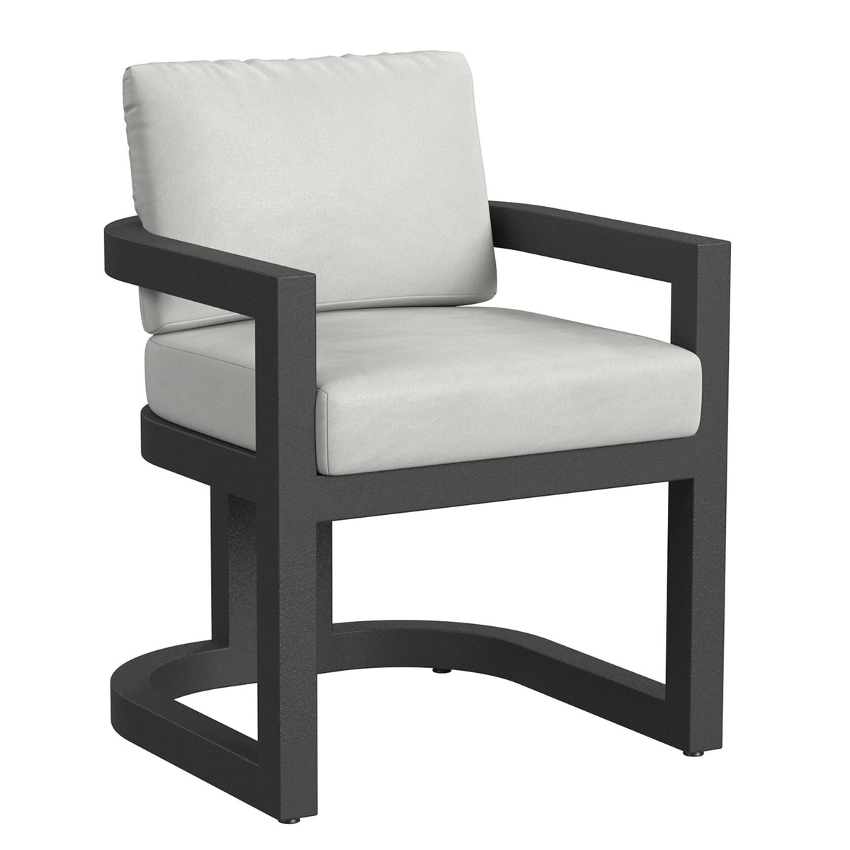Sunset West Malibu Dining Chair in Cast Silver, No Welt — View 8